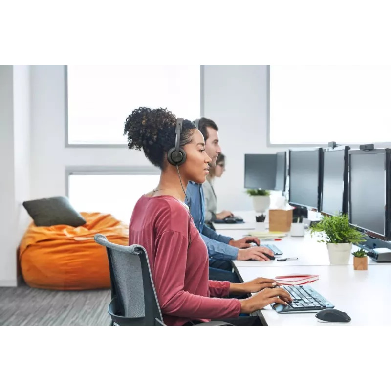 LOGITECH Zone Wired - USB-C / USB-A - Zestaw słuchawkowy - UC Zone - Czarny
