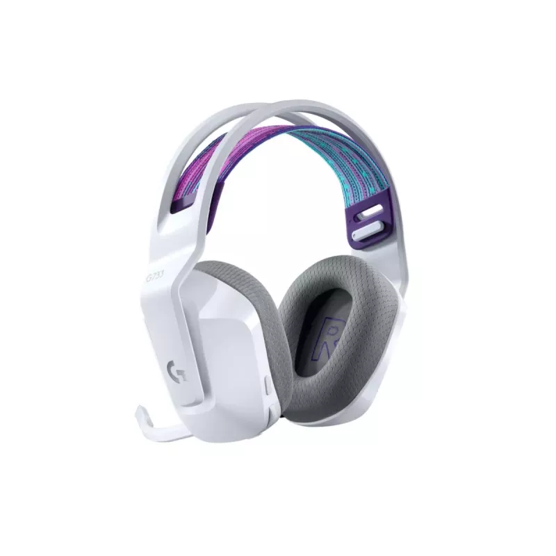 LOGITECH G733 Lightspeed bezprzewodowy zestaw słuchawkowy RGB do gier Biały