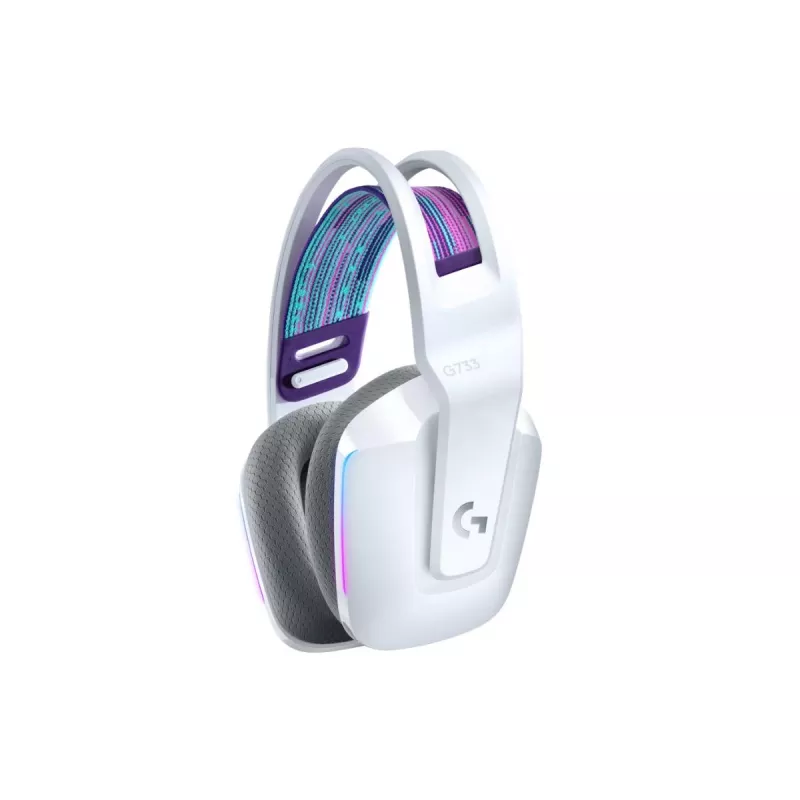 LOGITECH G733 Lightspeed bezprzewodowy zestaw słuchawkowy RGB do gier Biały