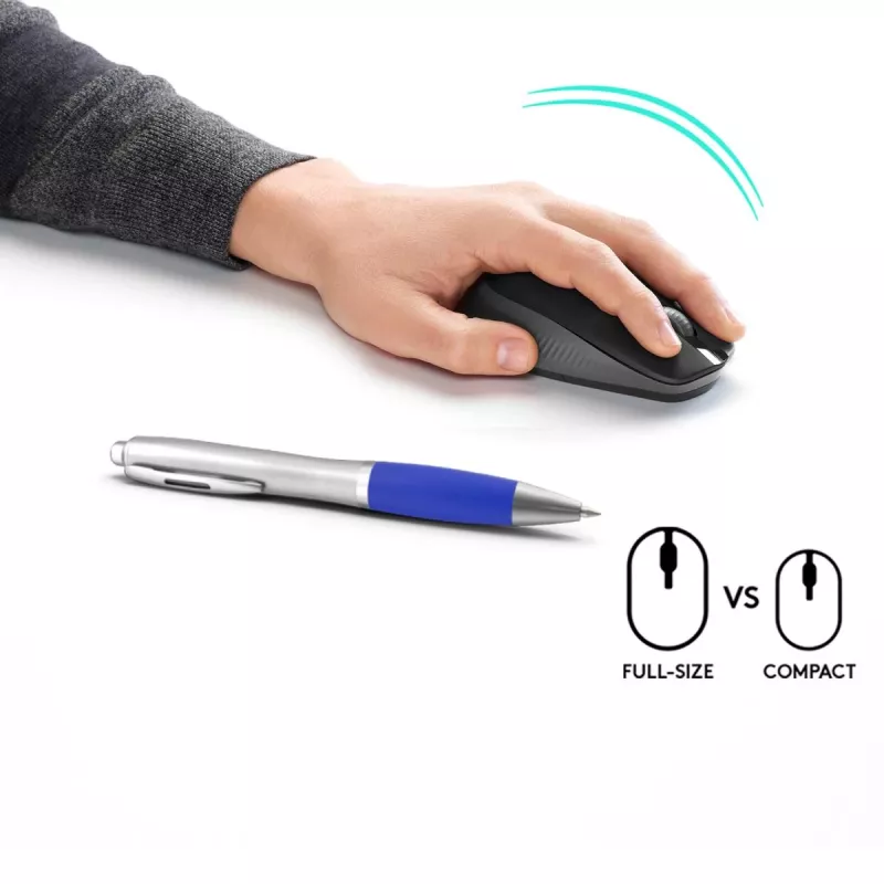LOGITECH M190 Pełnowymiarowa mysz bezprzewodowa Węgiel