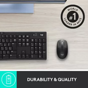 LOGITECH M190 Pełnowymiarowa mysz bezprzewodowa średni szary