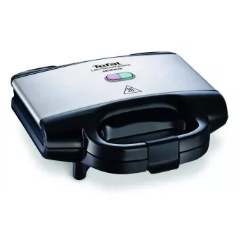 Opiekacz do kanapek Tefal SM1572, 700 W, płyty do pieczenia 230 x 130 mm, stal nierdzewna/czarny