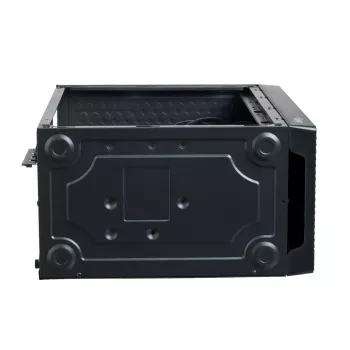 Obudowa PC Akyga AK36BK Micro Tower Czarna — Micro Tower, obsługuje Flex-ATX/Mini-ITX/Micro-ATX, GPU max 25 cm, cooler CPU max 14 cm