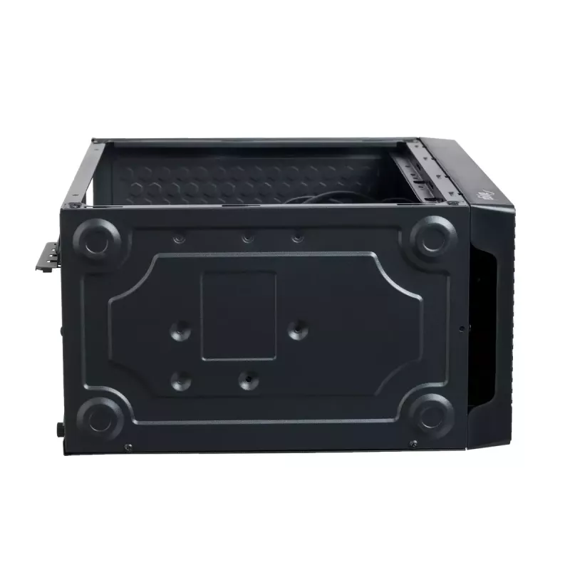 Obudowa PC Akyga AK36BK Micro Tower Czarna — Micro Tower, obsługuje Flex-ATX/Mini-ITX/Micro-ATX, GPU max 25 cm, cooler CPU max 14 cm