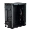 Obudowa PC Akyga AK36BK Micro Tower Czarna — Micro Tower, obsługuje Flex-ATX/Mini-ITX/Micro-ATX, GPU max 25 cm, cooler CPU max 14 cm
