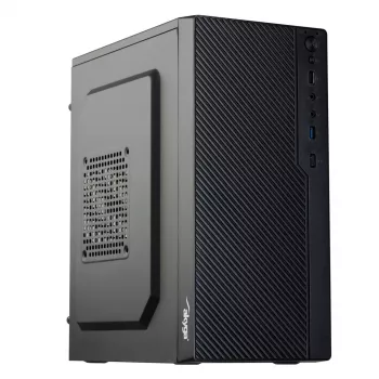 Obudowa PC Akyga AK36BK Micro Tower Czarna — Micro Tower, obsługuje Flex-ATX/Mini-ITX/Micro-ATX, GPU max 25 cm, cooler CPU max 14 cm