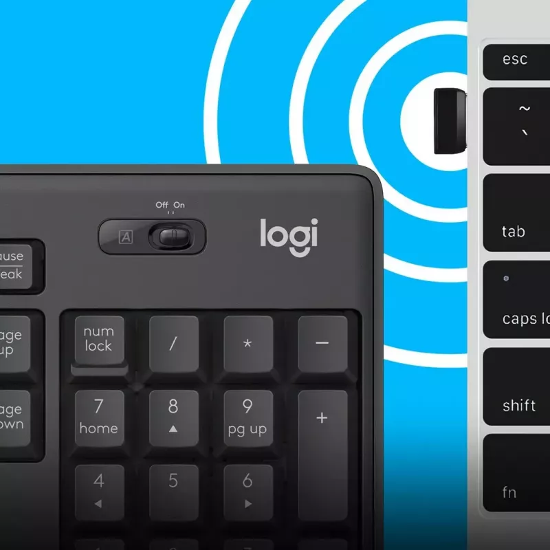Logitech MK295 Silent Wireless Combo klawiatura RF Wireless QWERTY US International Czarny