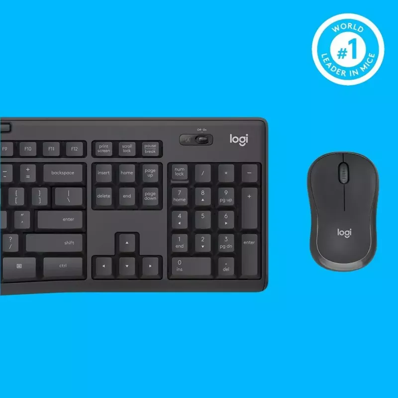 Logitech MK295 Silent Wireless Combo klawiatura RF Wireless QWERTY US International Czarny