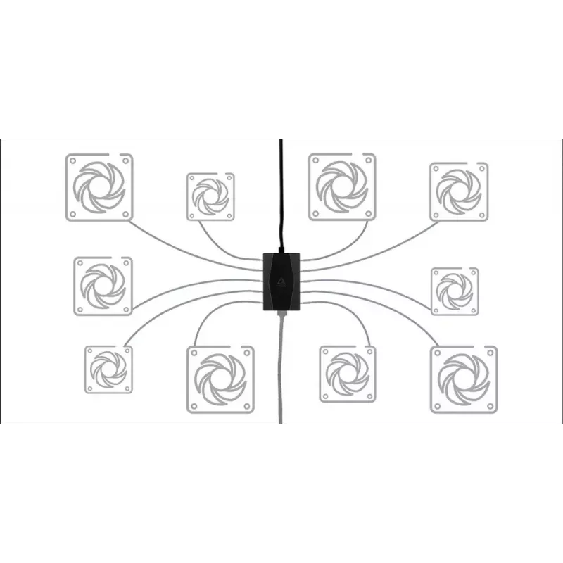 Case Fan Hub ARCTIC ACFAN00175A 10 Port PWM z zasilaniem SATA
