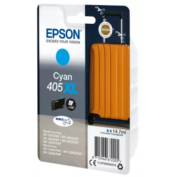 Epson 405XL DURABrite Ultra Ink kartridż z atramentem 1 szt. Oryginalny Wysokowydajny (XL) cyjan