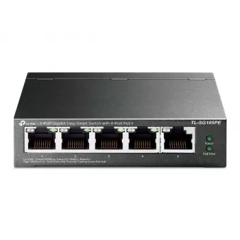 Przełącznik TP-Link 5-portowy Gigabit Easy Smart PoE z 4 portami PoE+