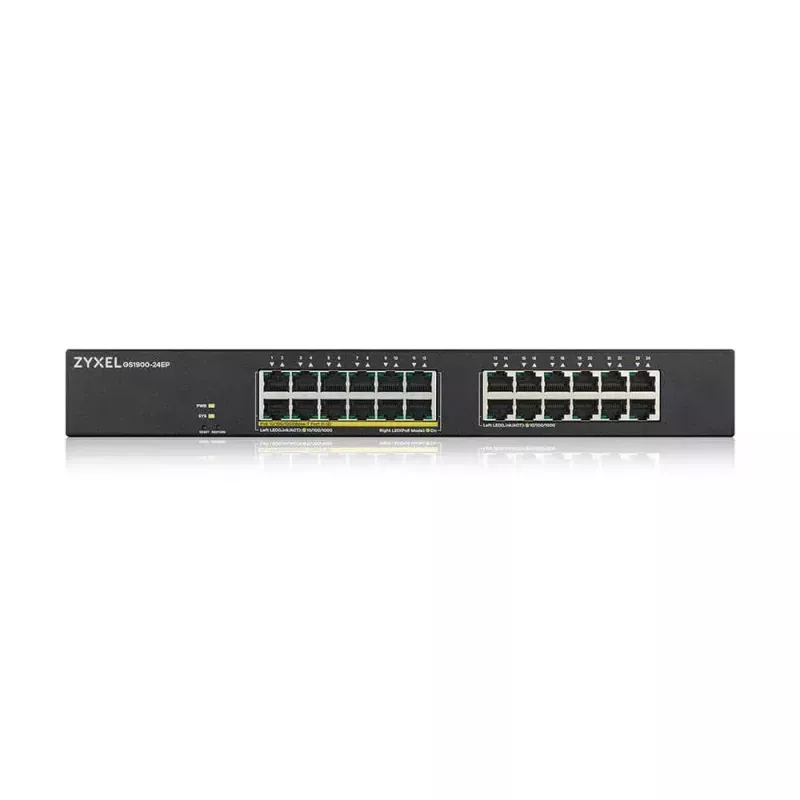 Zyxel GS1900-24EP Zarządzalny L2 Gigabit Ethernet (10/100/1000) Power over Ethernet (PoE) Czarny