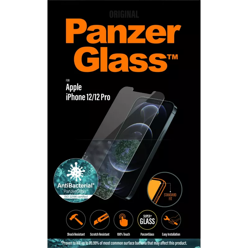 PanzerGlass ® Szkło hartowane iPhone 12 | 12 Pro | Standard Fit