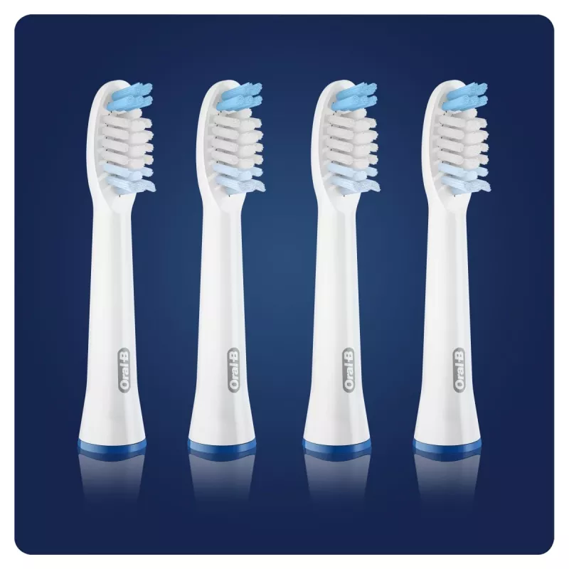 Główki szczoteczki Oral-B Braun Pulsonic Clean 4 szt. Białe