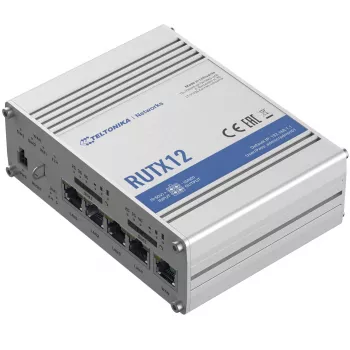 TELTONIKA Rutx12 4G LTE CAT6 dwupasmowy przemysłowy router Wi-Fi
