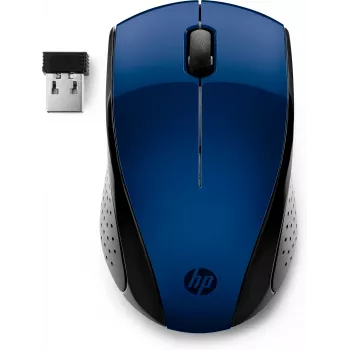 Mysz bezprzewodowa HP 220 (Lumiere Blue), oburęczna, RF, niebieska
