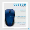 Mysz bezprzewodowa HP 220 (Lumiere Blue), oburęczna, RF, niebieska