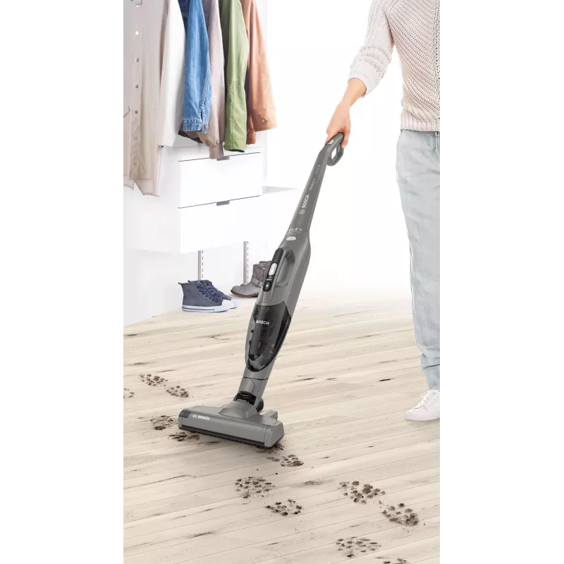 Bosch Serie 2 BBHF214G odkurzacz ręczny/szczotka elektryczna 2-w-1 odkurzacz ręczny Akumulatorowy Suchy Bezworkowy Szary