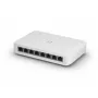 Przełącznik zarządzalny UBIQUITI UniFi Switch Lite 8 PoE L2, 8× Gigabit, 4× PoE+ (30 W na port), 54 V DC, pobór 60 W