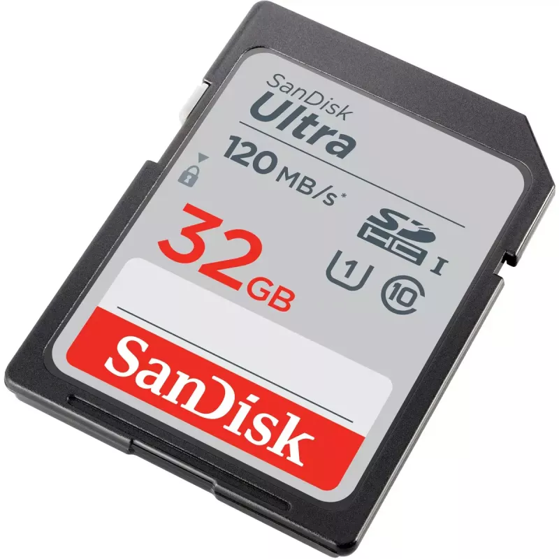 WESTERN DIGITAL SanDisk Ultra 32GB SDHC karta pamięci klasa 10 UHS-I 120MB/s (SDSDUN4-032G-GN6IN)