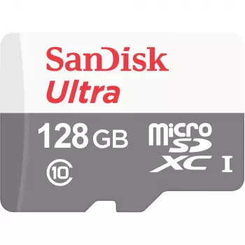 Pamięć flash SanDisk Ultra 128 GB MicroSDXC Klasa 10 SDSQUNR-128G-GN6MN