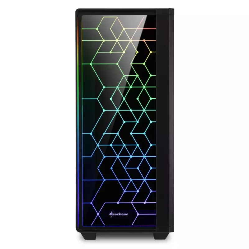 Obudowa PC Sharkoon RGB LIT 100 Midi Tower czarna