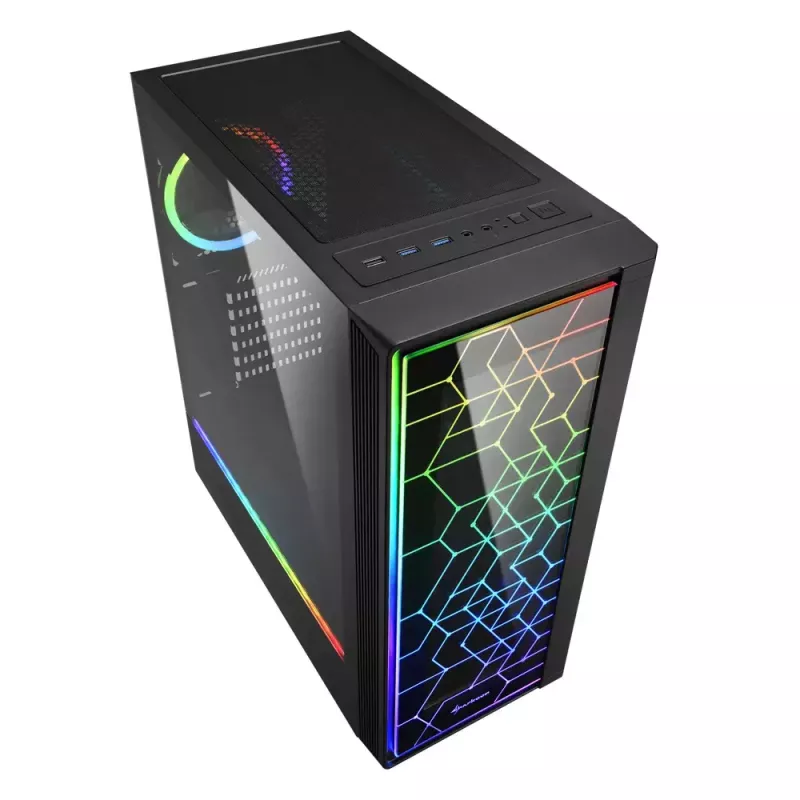 Obudowa PC Sharkoon RGB LIT 100 Midi Tower czarna