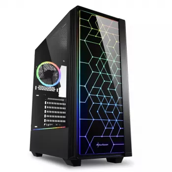 Obudowa PC Sharkoon RGB LIT 100 Midi Tower czarna
