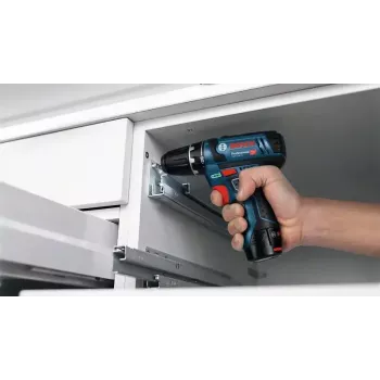 Bosch Akku-Bohrschrauber 12 V Li-Ion 1300 RPM Czarny, Niebieski, Czerwony