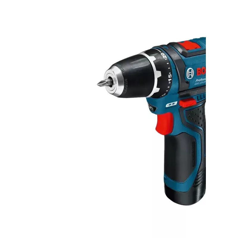 Bosch Akku-Bohrschrauber 12 V Li-Ion 1300 RPM Czarny, Niebieski, Czerwony