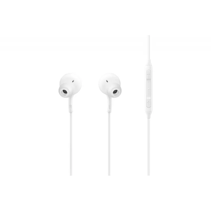 Przewodowe słuchawki douszne Samsung EO-IC100, binauralne, złącze USB Type-C, impedancja 32 Ω, 20–20000 Hz, białe