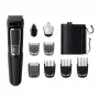 Multigroomer trimmer Philips MULTIGROOM Series 3000 9-in-1 MG3740/15 — akumulator NiMH, 60 min pracy, ostrza ze stali nierdzewnej, 9 nasadek grzebieniowych, czarny