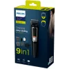 Multigroomer trimmer Philips MULTIGROOM Series 3000 9-in-1 MG3740/15 — akumulator NiMH, 60 min pracy, ostrza ze stali nierdzewnej, 9 nasadek grzebieniowych, czarny