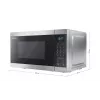 Sharp YC-MG02E-S kuchenka mikrofalowa Czarny, Stal Kuchenka mikrofalowa kombinowana Wolnostojąca 20 L 800 W