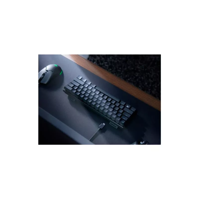 Mechaniczna klawiatura gamingowa Razer Huntsman Mini, format Mini, QWERTY US International, przełączniki optyczne, przewodowa USB, czarna