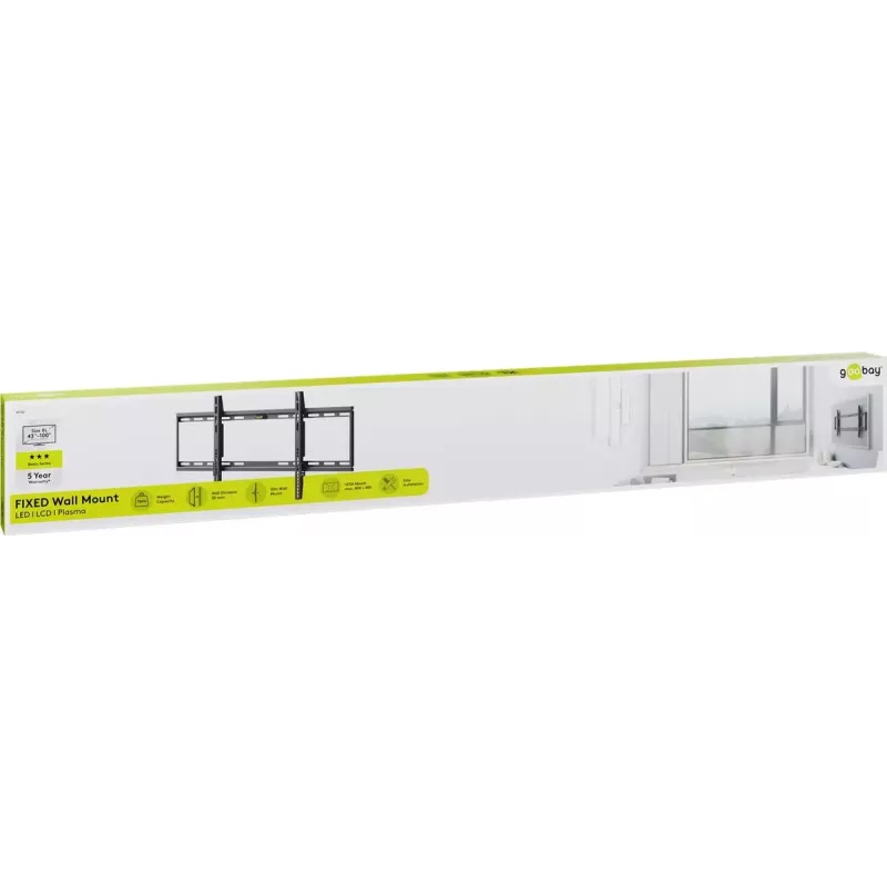 Uchwyt ścienny do TV Goobay Basic FIXED XL Maks. udźwig 75 kg