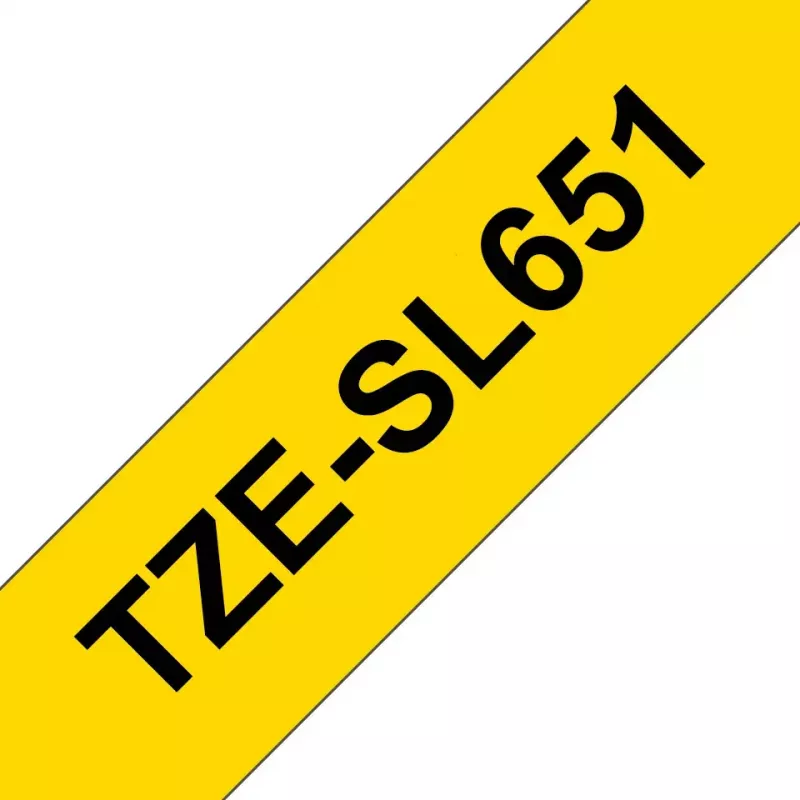 Taśma do etykietowania Brother TZE-SL651, czarny nadruk na złotym tle