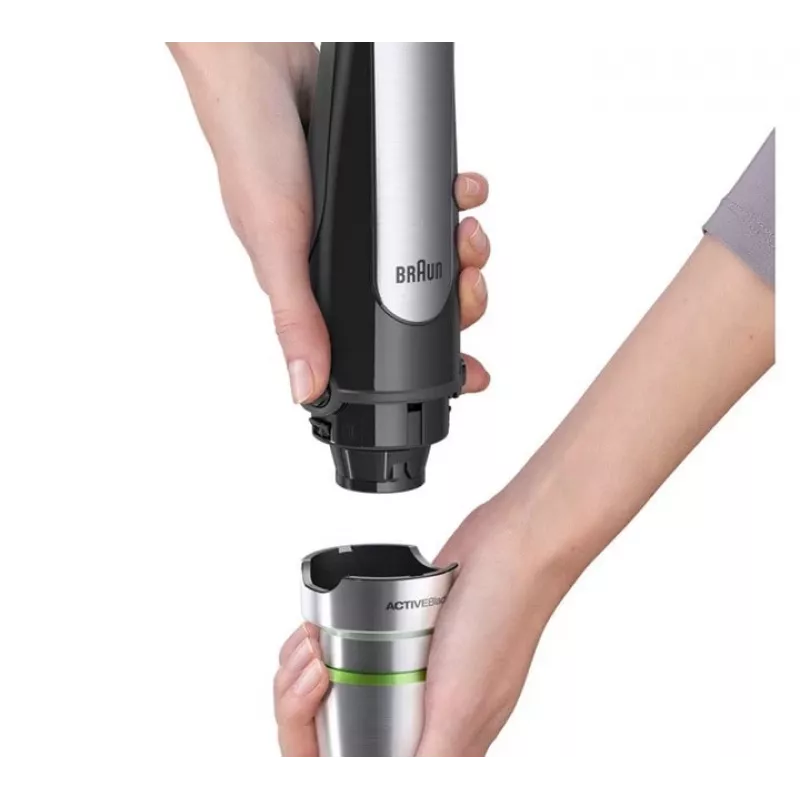 Braun MultiQuick 7 MQ 7045X 1,25 L Blender ręczny 1000 W Czarny, Stal nierdzewna