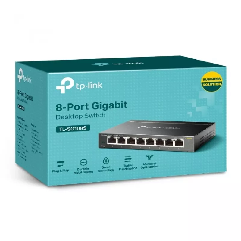 Przełącznik sieciowy TP-Link TL-SG108S 8 portów 10/100/1000 Mbps