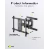 Uchwyt ścienny Goobay Pro FULLMOTION (L) 60 kg 37–70 cali