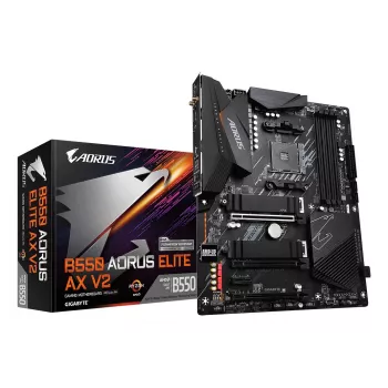 Płyta główna GIGABYTE B550 AORUS ELITE AX V2 ATX, AMD B550, Socket AM4, DDR4, 4 DIMM, Wi‑Fi 6E, 2.5Gb LAN