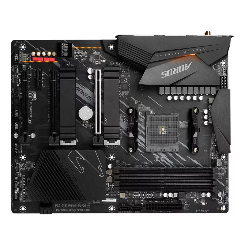 Płyta główna GIGABYTE B550 AORUS ELITE AX V2 ATX, AMD B550, Socket AM4, DDR4, 4 DIMM, Wi‑Fi 6E, 2.5Gb LAN