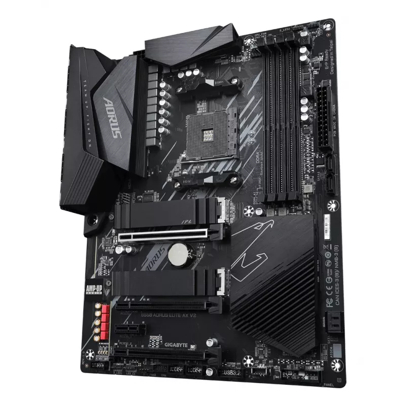 Płyta główna GIGABYTE B550 AORUS ELITE AX V2 ATX, AMD B550, Socket AM4, DDR4, 4 DIMM, Wi‑Fi 6E, 2.5Gb LAN