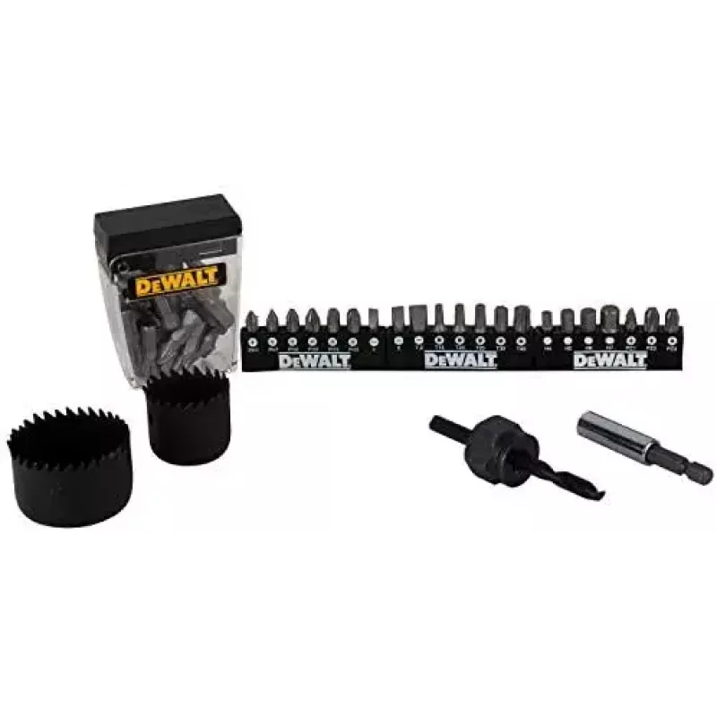 Zestaw wierteł DeWalt DT71563-QZ — 100 szt. do metalu, zawiera bity wkrętakowe i walizkę