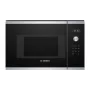 Kuchenka mikrofalowa do zabudowy Bosch Serie 6 BFL524MS0 — 800 W, 20 L, sterowanie dotykowe, stal nierdzewna/czarny