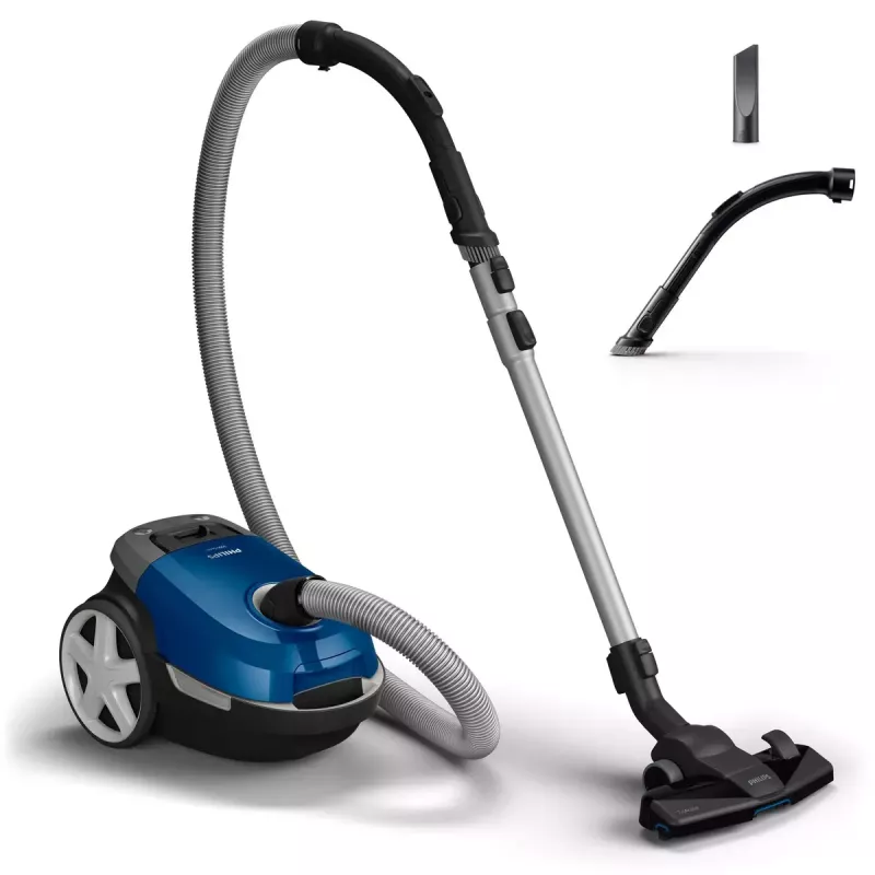 Odkurzacz workowy Philips XD3110/09 — 900 W, 3 L worek na kurz, filtracja HEPA, teleskopowa rura metalowa