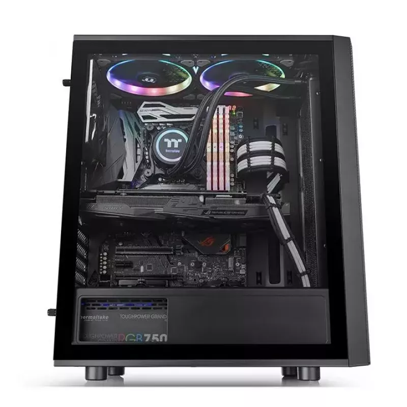 Obudowa PC Thermaltake Versa J25 TG RGB Midi Tower Czarny