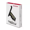 AXAGON ECO PCEM2-N PCIE NVME M.2 Adapter Wewnętrzny Adapter PCI-Express x4 do podłączenia dysku SSD NVMe M.2 do komputera