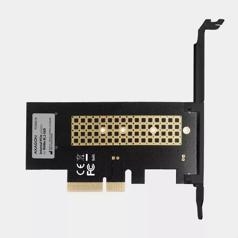 AXAGON ECO PCEM2-N PCIE NVME M.2 Adapter Wewnętrzny Adapter PCI-Express x4 do podłączenia dysku SSD NVMe M.2 do komputera