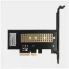 AXAGON ECO PCEM2-N PCIE NVME M.2 Adapter Wewnętrzny Adapter PCI-Express x4 do podłączenia dysku SSD NVMe M.2 do komputera